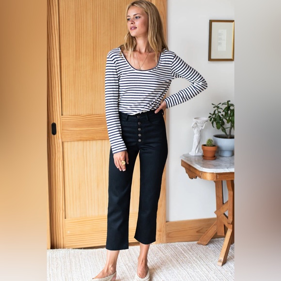 EMERSON FRY TRUE VINTAGE DENIM STOVEPIPES - BLACK HEMP ORGANIC - Picture 4 of 8